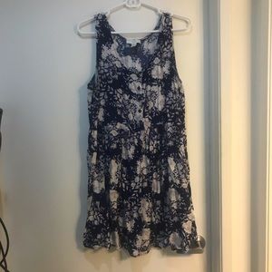Plus size floral button detail sundress boho